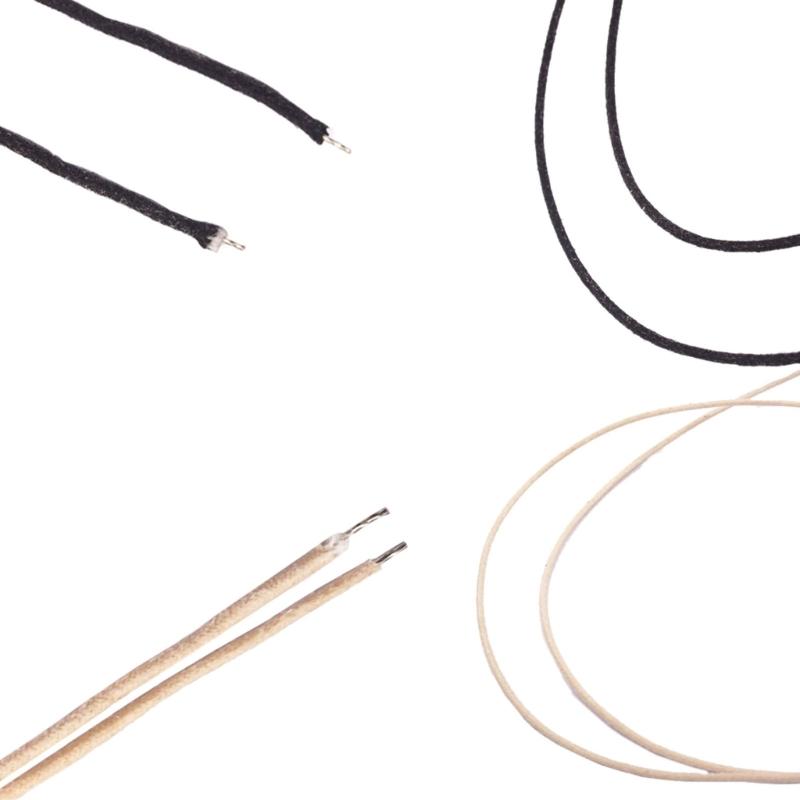 3.0m 10ft (Black/White/Yellow) Gavitt Cloth-covered Pre-tinned Stranded Pushback 22awg Guitar Wire Instrument Cable Part