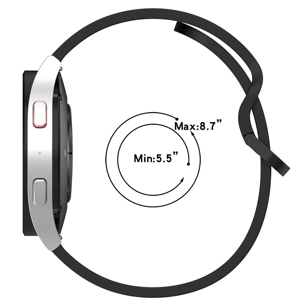 Fivela magnética de silicone para samsung galaxy watch 4 6 pulseira original galaxy watch 5 pro 4 clássico 44mm 40mm 42mm 46mm 45mm banda