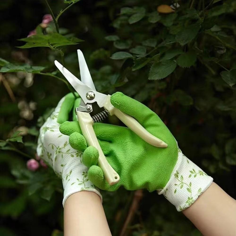 Latex Foam Gardening Gloves Breathable Material Rubber Gloves Durable Latex Gloves General Purpose