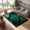 Real Betis Football Print Crystal Velvet Rug, Comfortable Water Absorbent Non Slip Indoor Floor Carpet