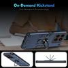 For ZTE Blade A56 Case PC+TPU Drop Defend Phone Cover with Ring Kickstand