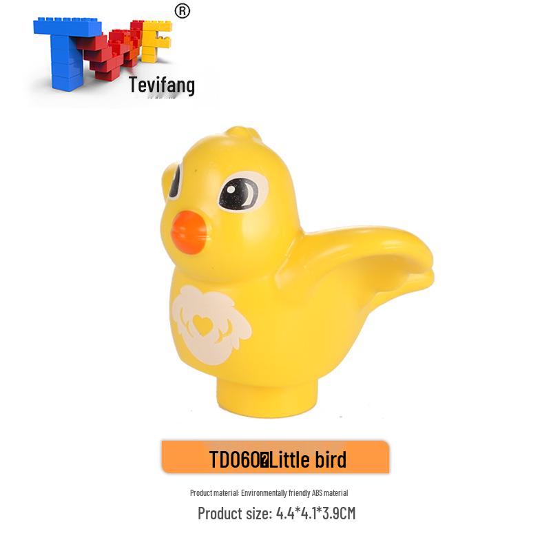 Large Particle Building Blocks: Compatible Prairie Ocean Animal Farm Educational Toys for Kids