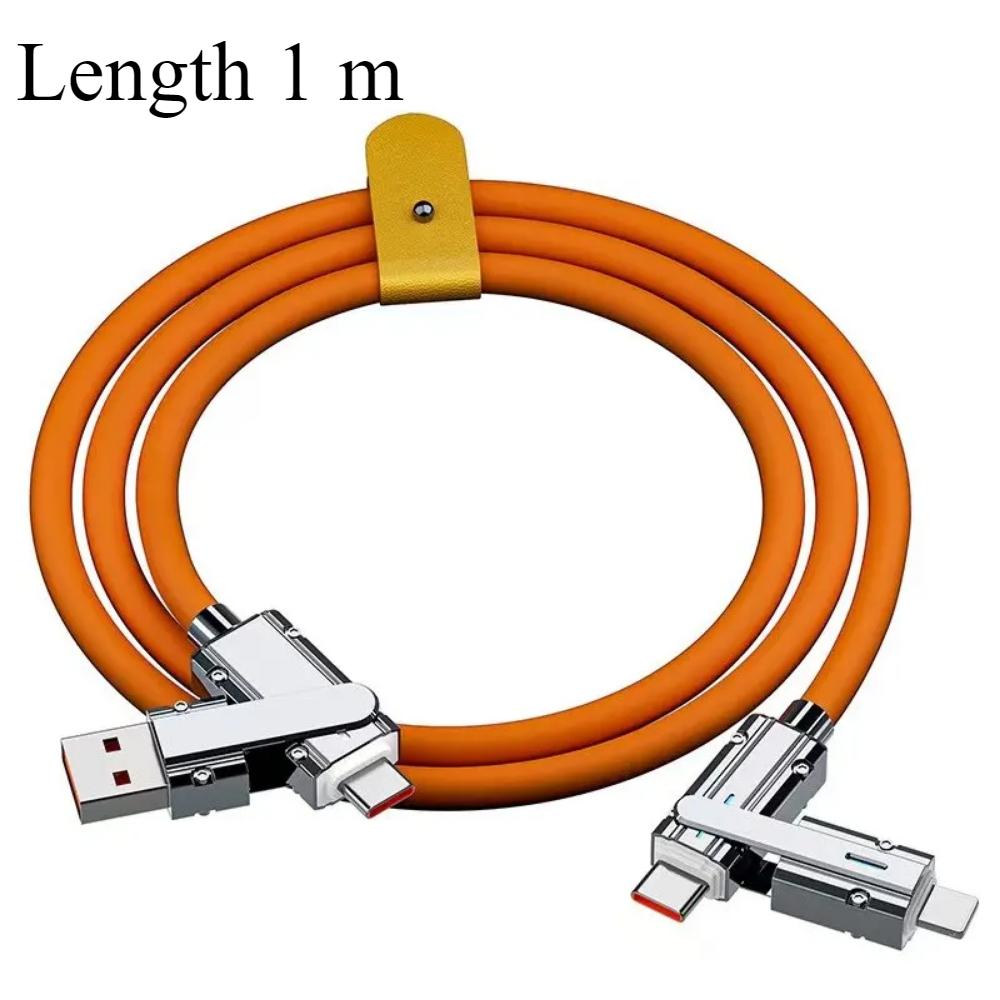 

Кабель типа C к Typec 2-в-2, 66 Вт Pd, быстрая зарядка от USB C к USB C к iPhone, подходит для iPhone iPad, Huawei, Xiaomi, Samsung Redmi 1m оранжевый