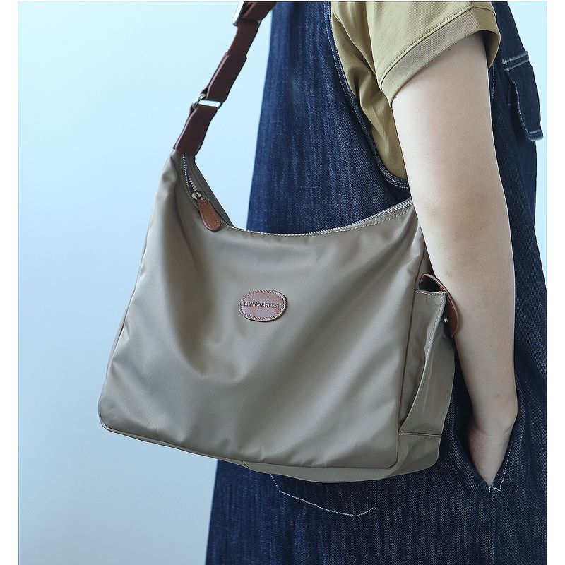 

B575 Лес с кожаным одноплечевым рабочим костюмом Нейлоновая ткань Khaki