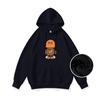 2024 Fall/Winter Korean Women's Plus Velvet Hooded Loose Long Sleeve Fashion Hoodie Jacket