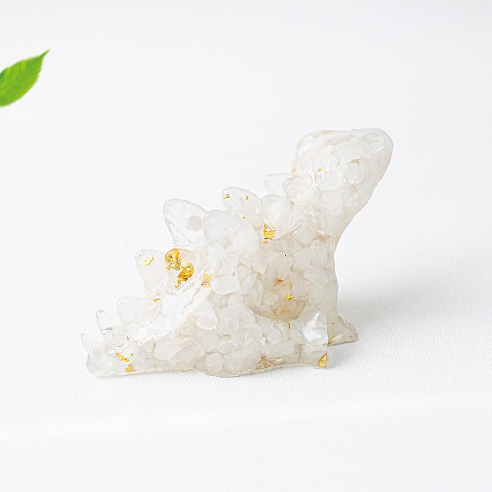 Trex Resin Art Decor With Crystal Resin For Modern Desk Ornament Gift For Friends And Family