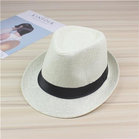 Trendy Fashion Versatile Sun Hat British Hat Women's Men's Straw Hat Top Hat Jazz Hat Play Couple Beach Hat