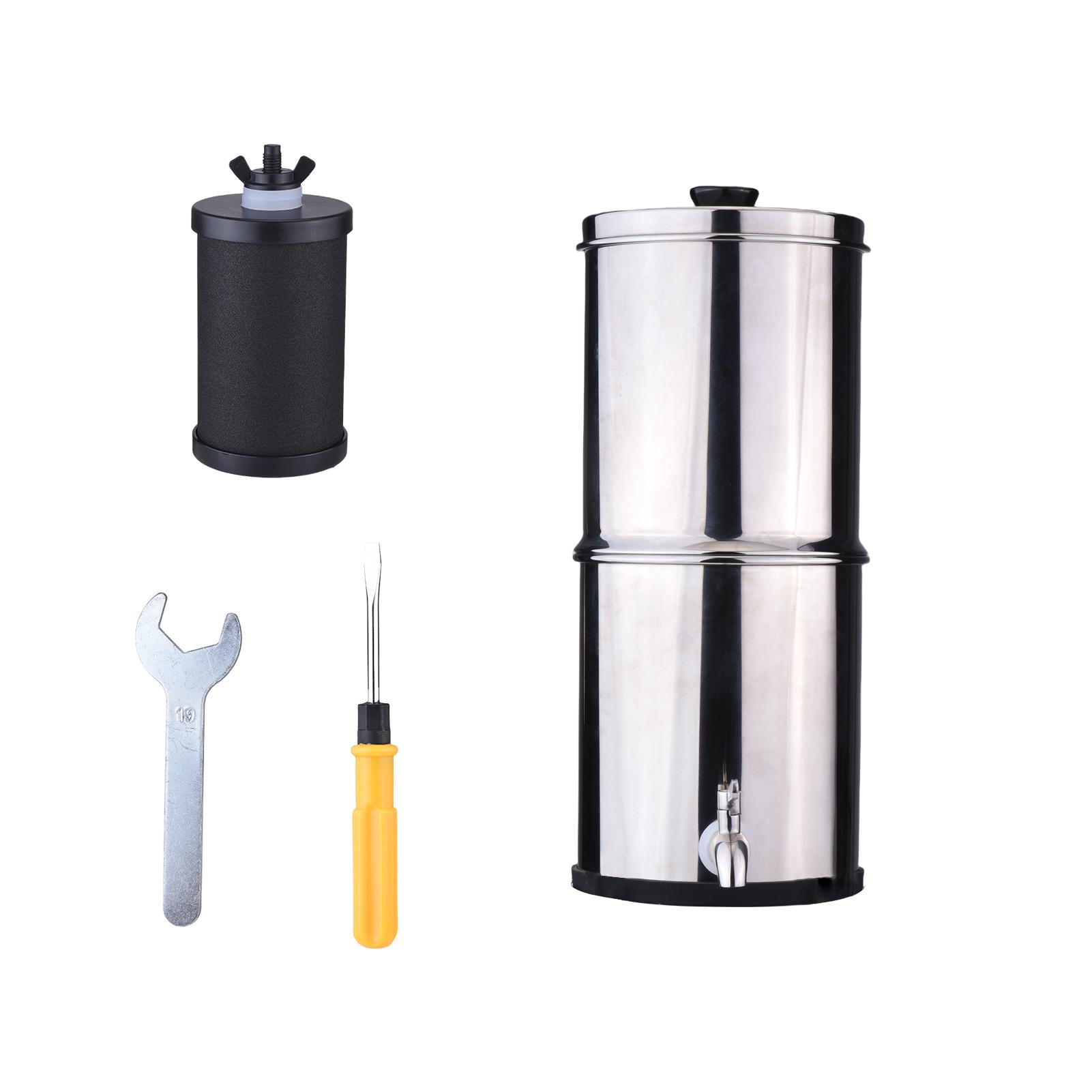 

Система фильтрации воды 1 галлон Нержавеющая сталь Настольная система с фильтрами K8779 No Bracket