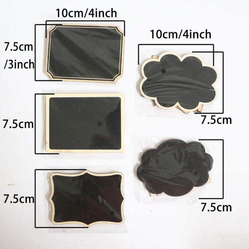10pcs Wooden Mini Chalkboard Signs Creative Small Chalk Board Wedding Place Cards  Party Supplies