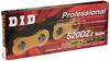 Motorcycle Chain Clip Joint Included SDH Pin Processing for Two Wheels Motorcycle D.I.D 520DZ2-102RB G&B (Gold & Black)