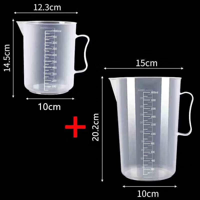 ZISIZ Food Grade Plastic Measuring Cup