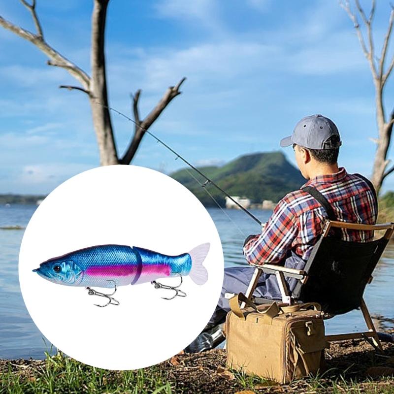 Swimming Lures Multi Jointed Swimbait with Treble Hook 32g 135mm Fishing Lure Artificial Hard Baits