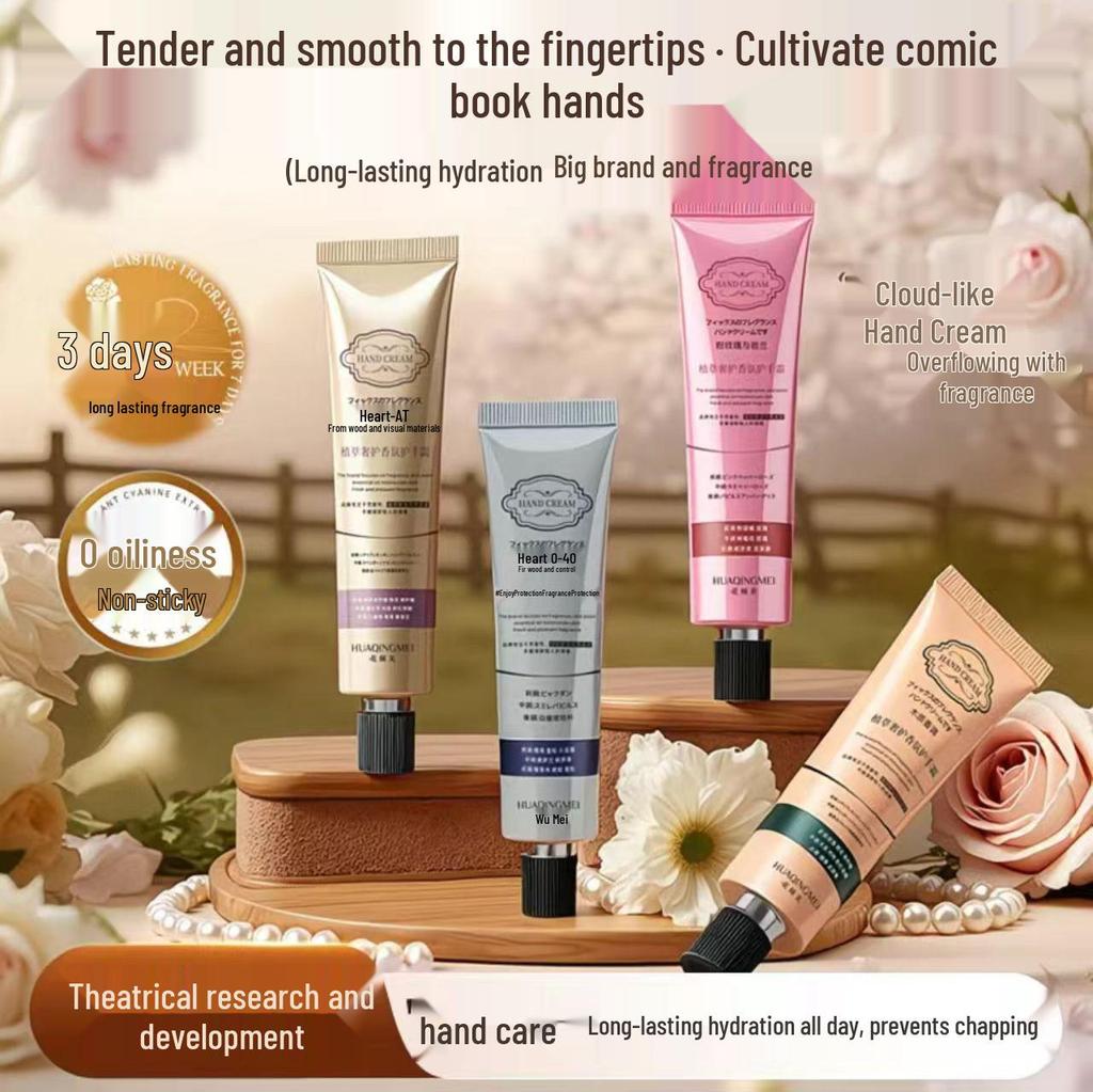 Plant-Based Fragrance Hand Cream - Hydrating & Whitening, Reduces Wrinkles, Moisturizing, Genuine Gift for Tender Skin