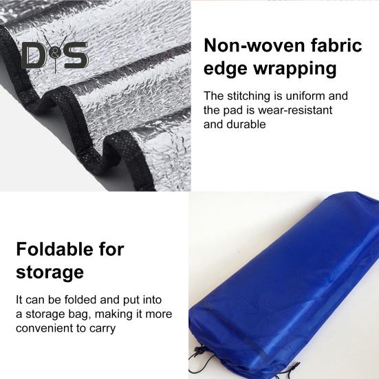 Tapis de camping, tapis de pique-nique, imperméable, pliable, portable, multifonction, en aluminium, isolant, en mousse, pour couchage