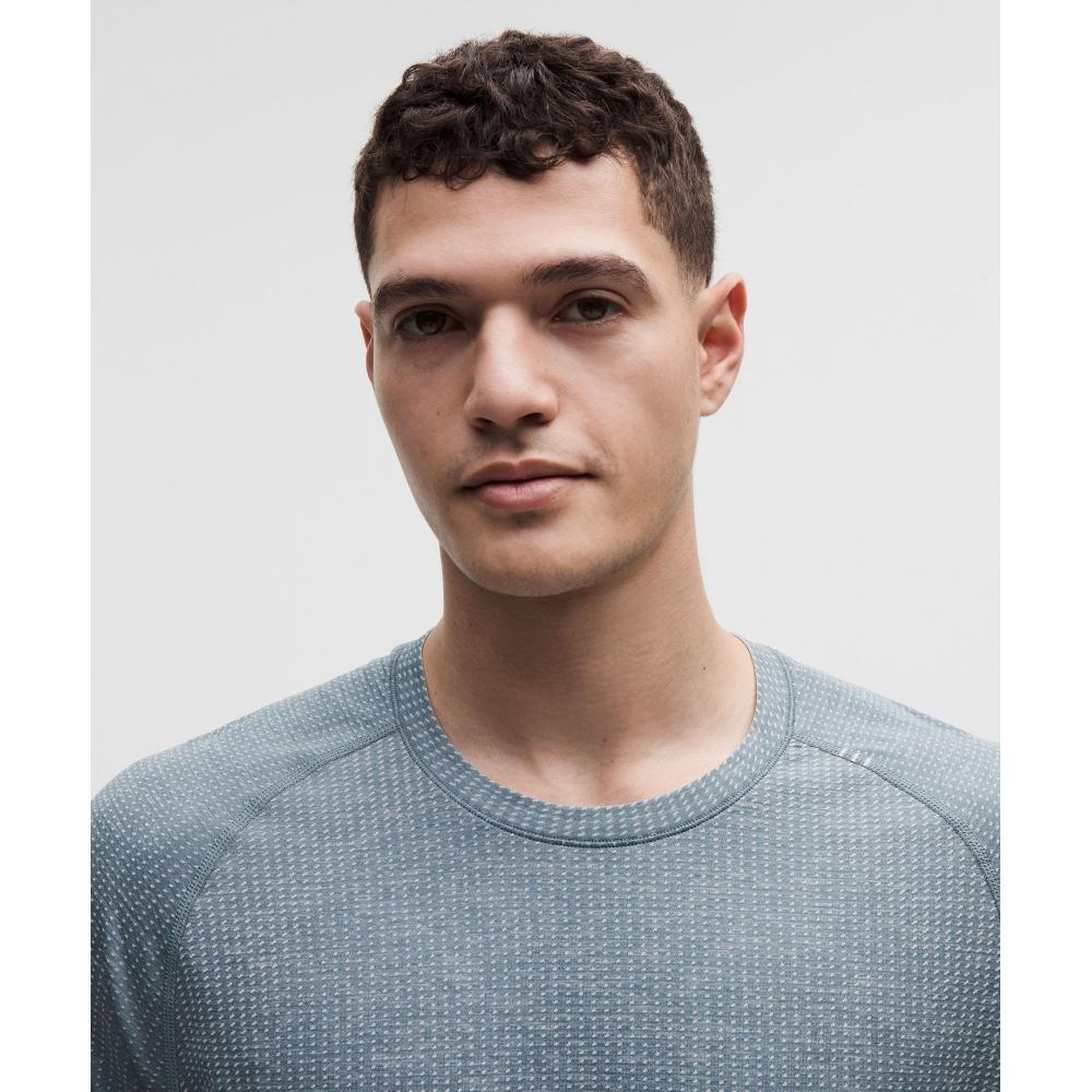 Lululemon Metal Vent Tech Long Sleeve Shirt Polo Pastel Steel Blue