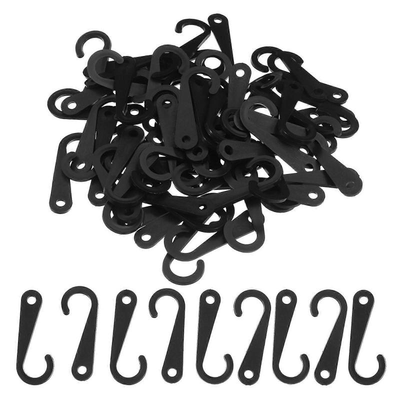 500pcs Retail Display Hooks Set, J Hooks Plastic for Socks, Hats, Gloves, Underwear Merchandising Hanger for Small Accessories