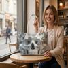 Gothic Skull Pattern Tote Bag Fashion Shoulder Handbag for Daily Use Cool Street Style Casual Carry All Bag
