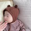 Infant & Toddler Ear Protection Pom-Pom Hat - Thin, Korean Style for Boys & Girls (Spring/Autumn)