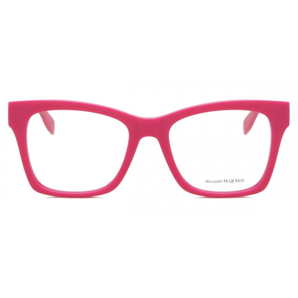 

Alexander Mcqueen Am0388o 003 Women Eyeglasses Fuchsia Pink/52