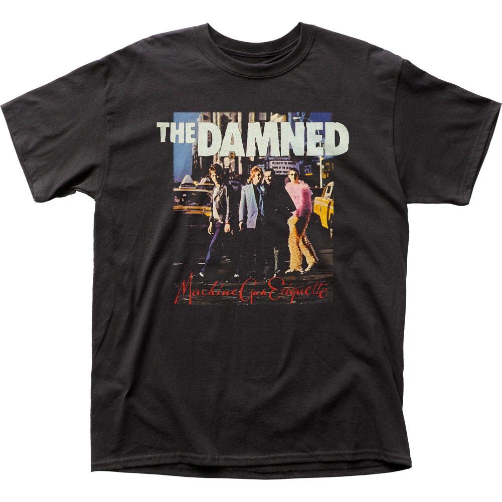 The Damned Machine Gun Etiquette Mens T Shirt Rock And Roll Classic Band Black