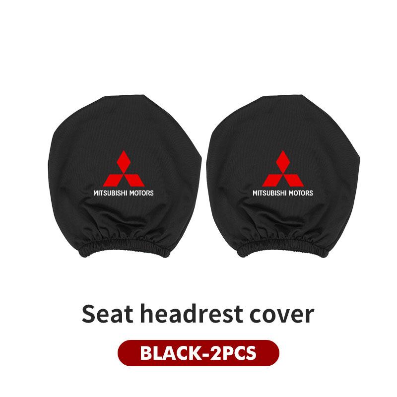 Autositz Universal Elastische Kopfstütze Schmutzabweisender Staubkopfbezug für Mitsubishi Outlander Pajero Sport Lancer EX ASX L200 Eclipse