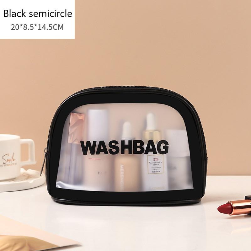 PU Women Travel Storage Bag Cosmetic Bag Makeup Bag Travel Organizer Bags Waterproof Washbag Transparent Cosmetic Cases