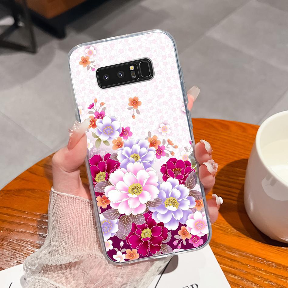 For Samsung Galaxy Note 8 9 20 Phone Cases Creative Soft TPU Silicone Clear Anti Drop Back Cover For Samsung Note8 Note9 Note20
