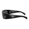 Prada Irregular Shape Sunglasses With Arm Logo Unisex sunglasses Black PRA19S-1AB5S0