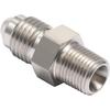 4AN Male Flare to 1/8 NPT Pipe Male Stainless Steel Straight Fitting Adapter Union Connector