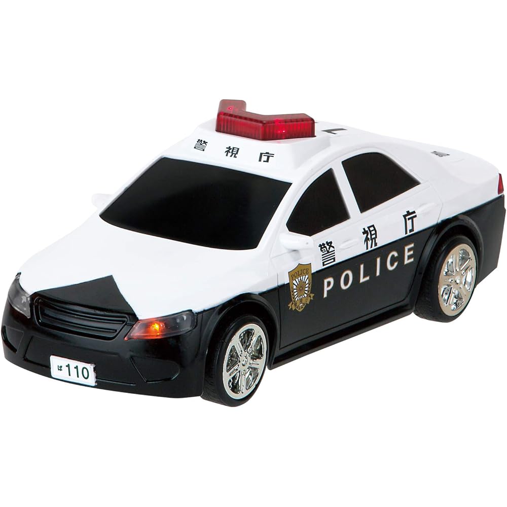 Happinet R/C Driving Patrol Car for Ages 5 and Up, Remote Control, Battery Operated, Toy Vehicle