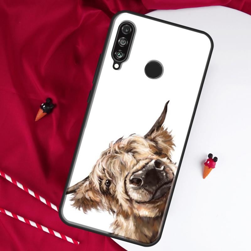 Highland Cows For Huawei Nova 12i 11i 8i 12s 9 10 SE Y90 Y60 Y70 Y72 Y61 Y91 P20 P40 P30 Lite P60 Pro Case