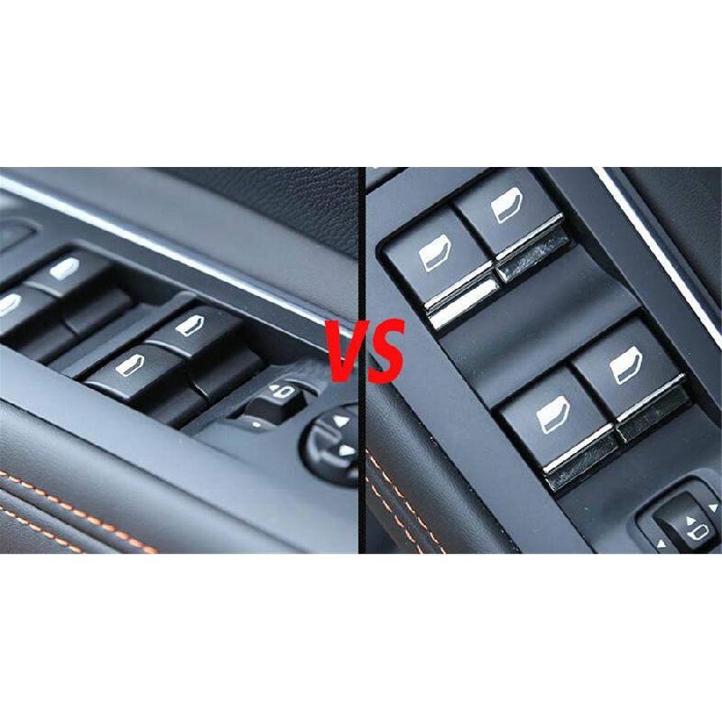 Bilar dekorativa plätering fönsterhissknapp strömbrytare dekoration NYTT för Peugeot 4008 5008 GT 2017 2018 ar tillbehör bilstyling