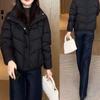 Padded clothes women's short slim-fitting thickened padded clothes thickened temperament fashionable women's clothing short small padded jacket