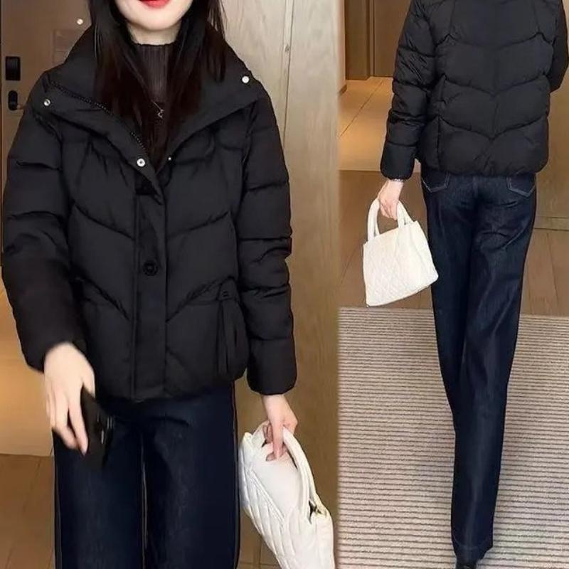 Padded clothes women's short slim-fitting thickened padded clothes thickened temperament fashionable women's clothing short small padded jacket