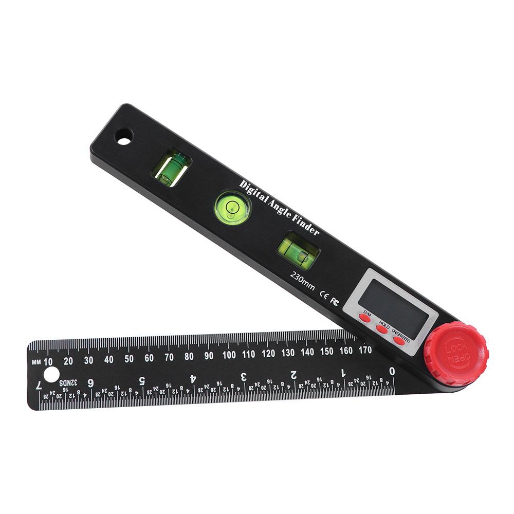 230mm 4 in 1 Digital Angle Finder 0-999.95° Measuring Angle Ruler  Angle Measuring Tool