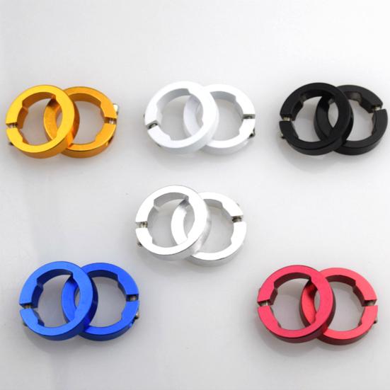 2Pcs Bicycle Grip Rings Fashion Appearance Replacement Aluminum Alloy Decoration Handlebar Locking Rings Bike Accessories
