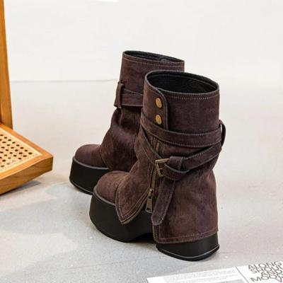 Pants Boots Women's Shoes  Autumn Winter New Item Two-piece Detachable Short Boots for Women's Fashion Platform Boots Botas