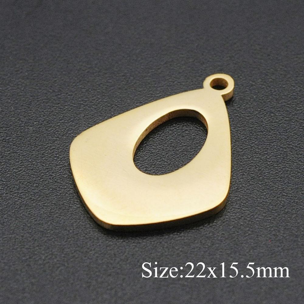 

5pcs/lot 316 Stainless Steel Different Geometric DIY Earring Connectors Findings Charm Pendant OEM Order Accepted