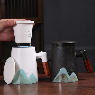 Yuanshan Ceramic Gift Box Tea Separation Large Capacity With Filter
