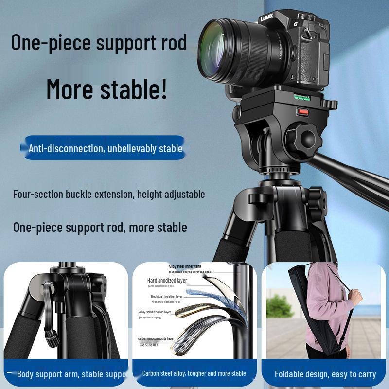 Universal Outdoor Tripod with Fill Light for Mobile and SLR Cameras