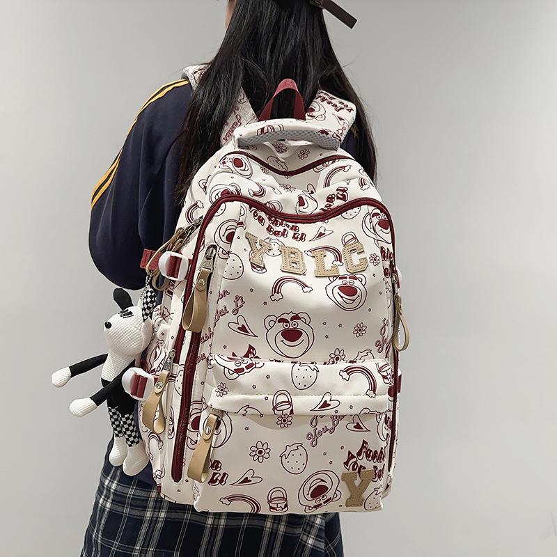 College Student School Bag High School Student Large Capacity Backpack Travel ins Versatile Durable Computer Backpack ins Wind