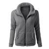 Winter Plush Tops Fashion Fall Winter Coats For Women Hoodie Woolen Coat   Ladies Jacket