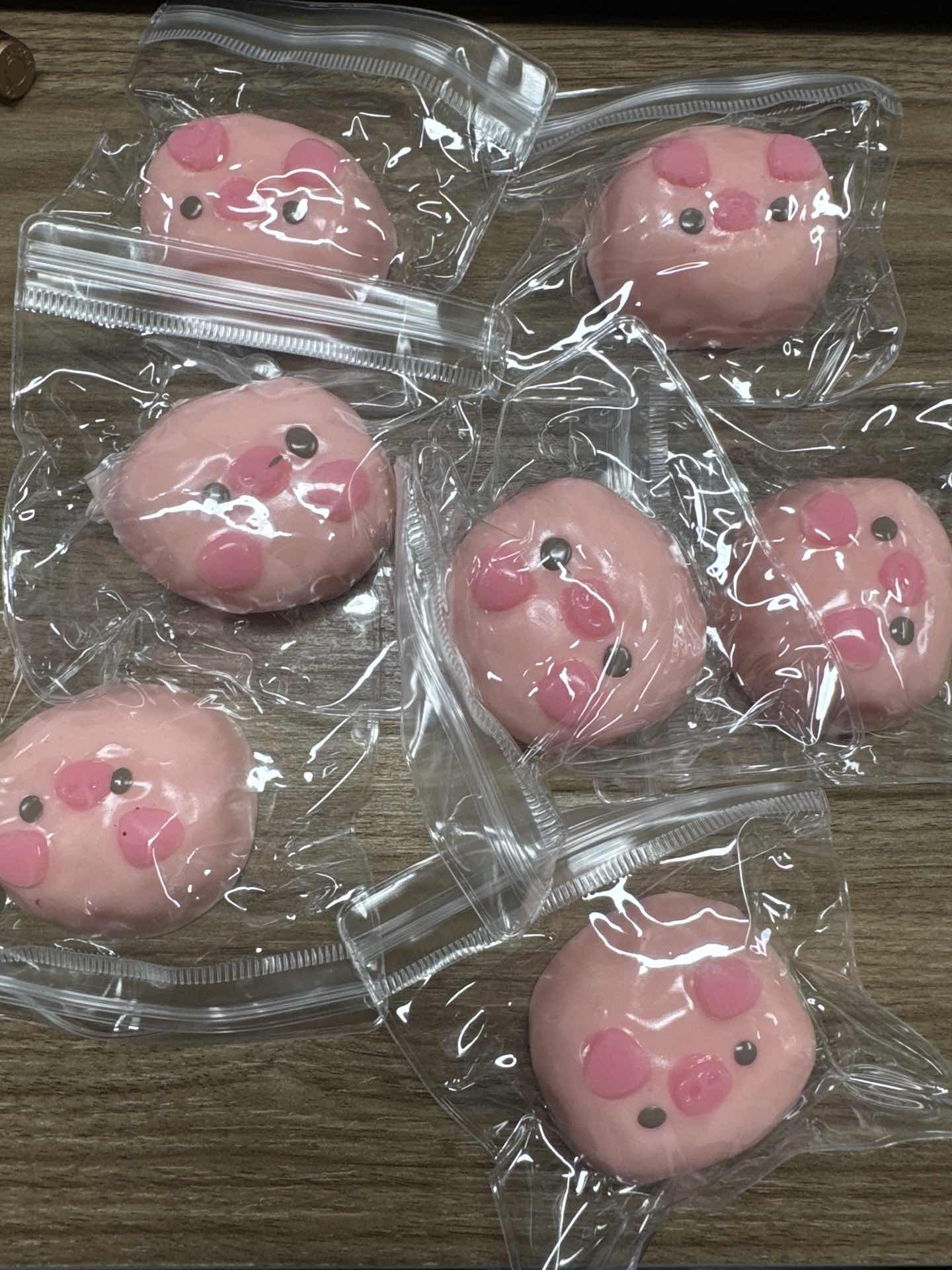 Cute Pink Pig Squishy Sensory Fidget Toy Sticky Slow Rising Squeeze Stress Relief Creative Gift for Adults & Kids Home Daily Use