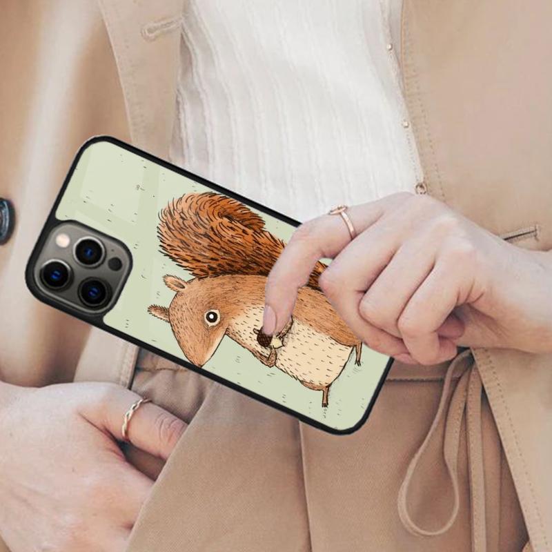 

Cartoon Squirrel Magnetic Phone Case For APPLE iPhone 17 Air 16 14 13 12 Pro Max 15 Plus Wireless Charge With MagSafe Cover iPhone 14