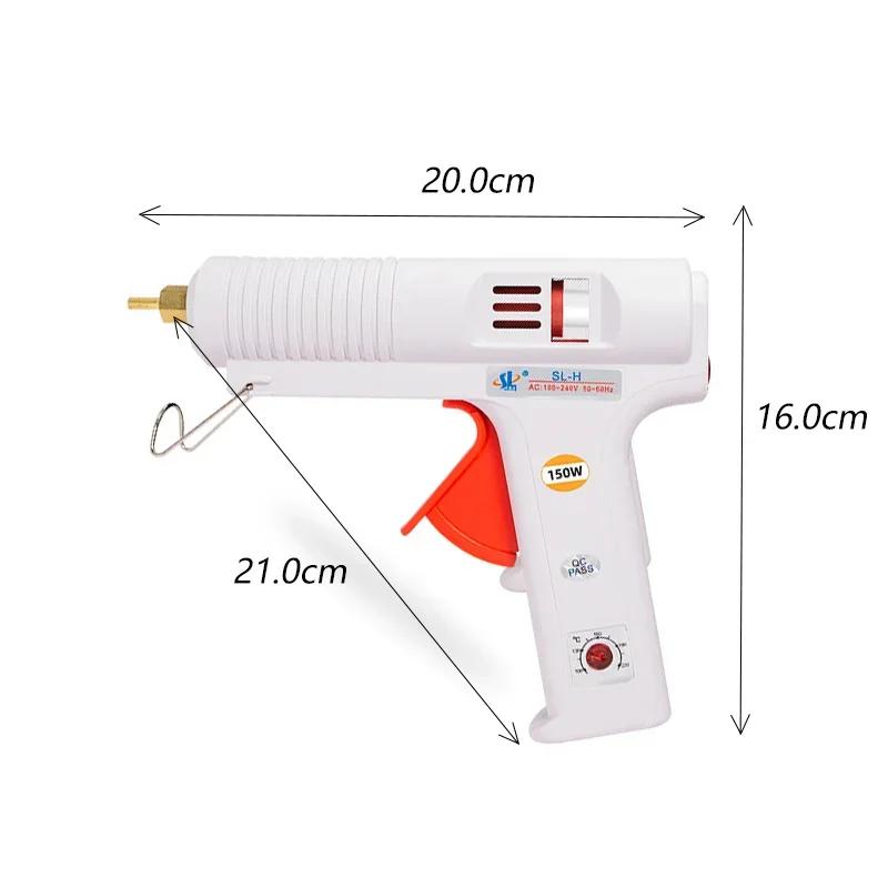 1 Pcs 80-150W Hot Melt Glue Gun - Adjustable High Temperature Heat Gun (AC110-240V) for 11mm Glue Sticks & Graft Repair