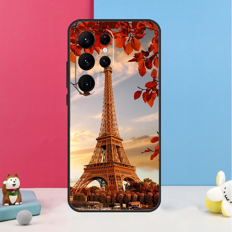 Paris Eiffel Tower Case For Samsung Galaxy S25 S24 S20 S21 S22 S23 Ultra S9 S10 Plus S23 FE Back Cover Shell