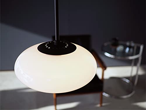 Interform Fatima 1 Pendant Light LT-4041 (Bulb not included, sold separately) Glass, White, Black, Single Light