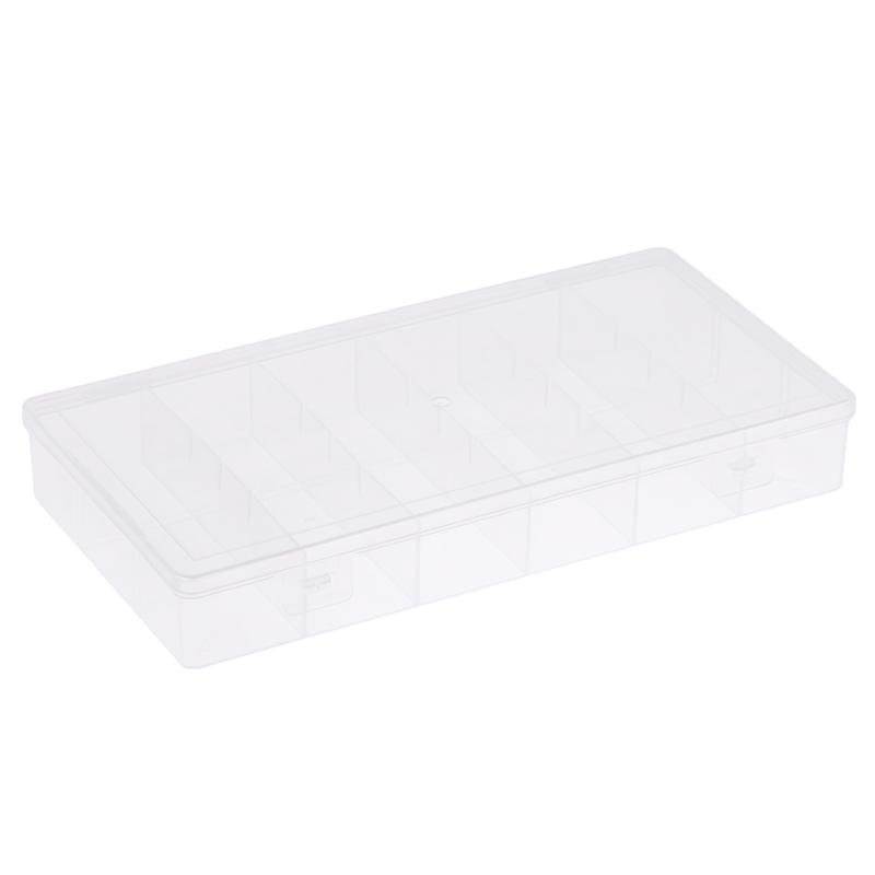 6 přihrádek plastový úložný box praktický box na nářadí průhledné PP krabičky pouzdro na korálky a šperky organizér kontejner