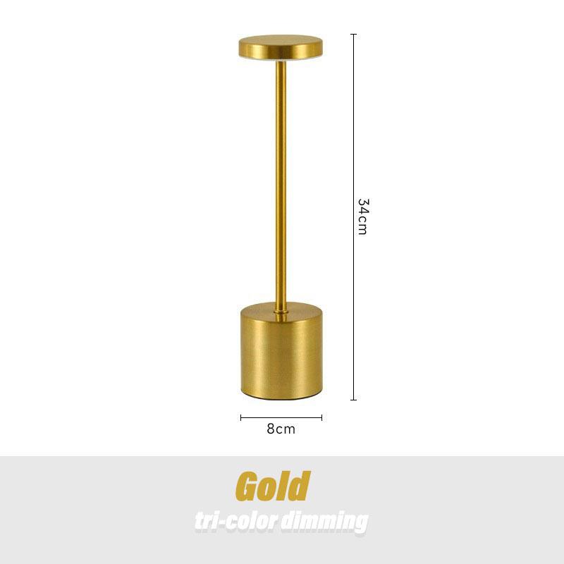 3 Color Light Dimming Cordless LED Table Lamp Retro Bar Atmosphere Light for Restaurant Bar Outdoor Ambient