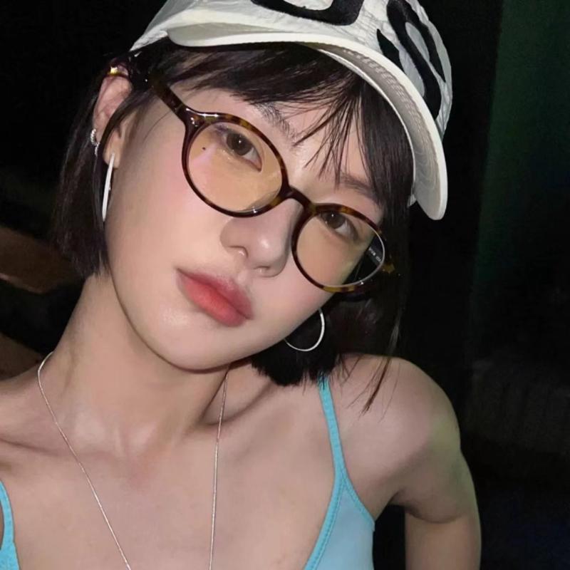 Anti Blue Light Myopia Glasses Men Artistic Frame Glasses 0 To -4.0 Ultra Light Retro Small Round Frame Myopia Glasses for Women